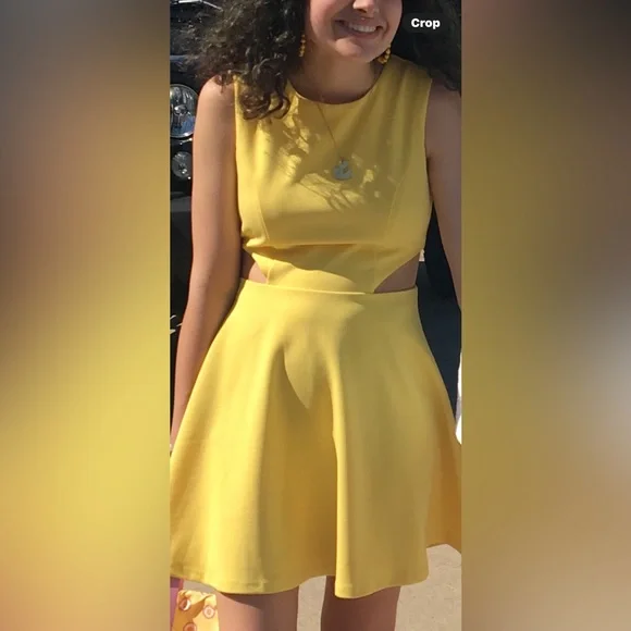 lulus yellow skater dress Bright Personality Yellow Embroidered Floral Skater Mini Dress